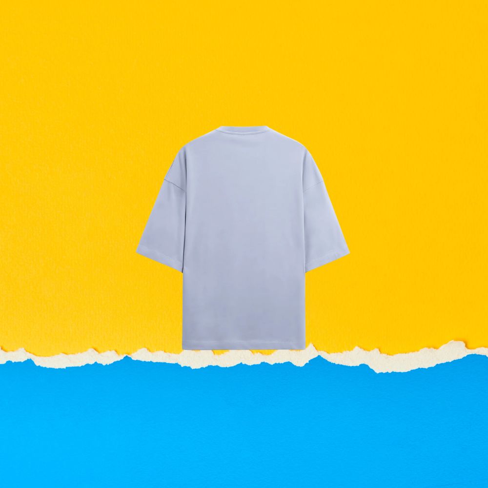 “SOLAR LUNAR AURA” – Unisex Terry Oversized Graphic Tee