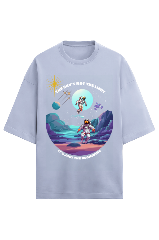 “The Sky Is Not The Limit” – Terry Oversized Unisex Graphic Tee