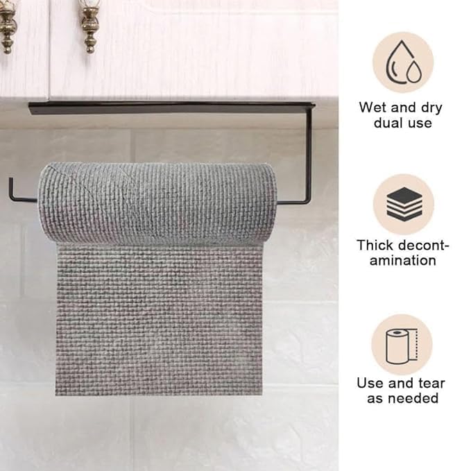 🧽 Microfiber Cleaning Cloth Roll 25Pcs (Pack Of 2)