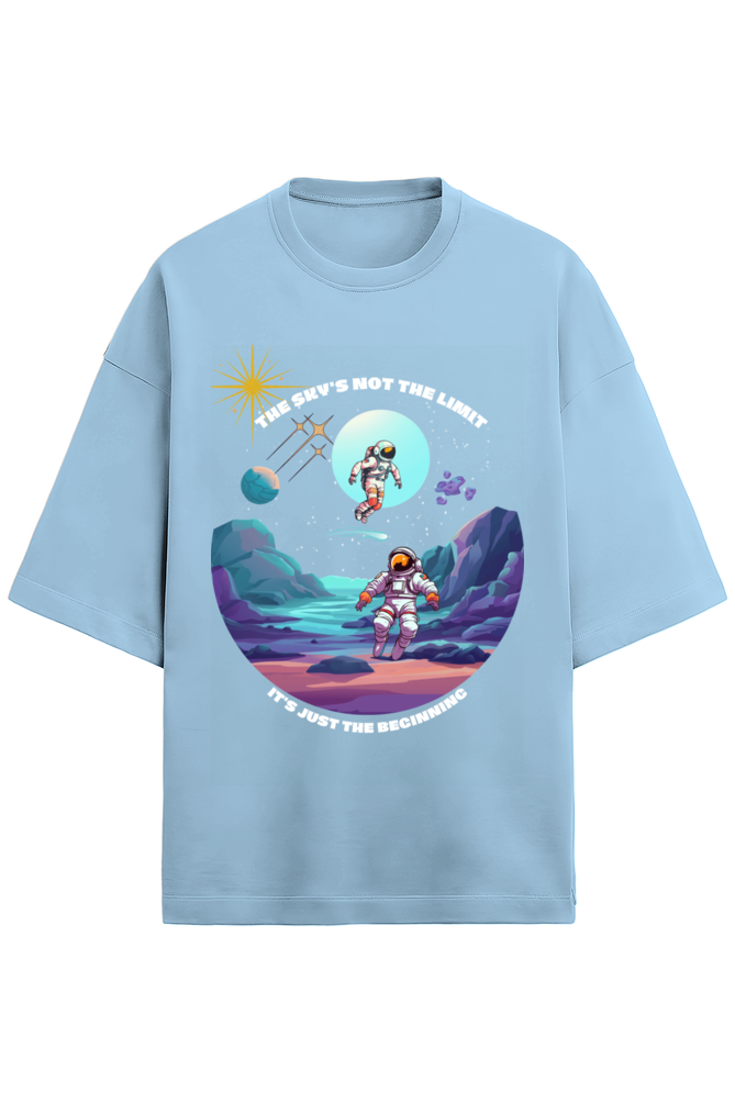 “The Sky Is Not The Limit” – Terry Oversized Unisex Graphic Tee