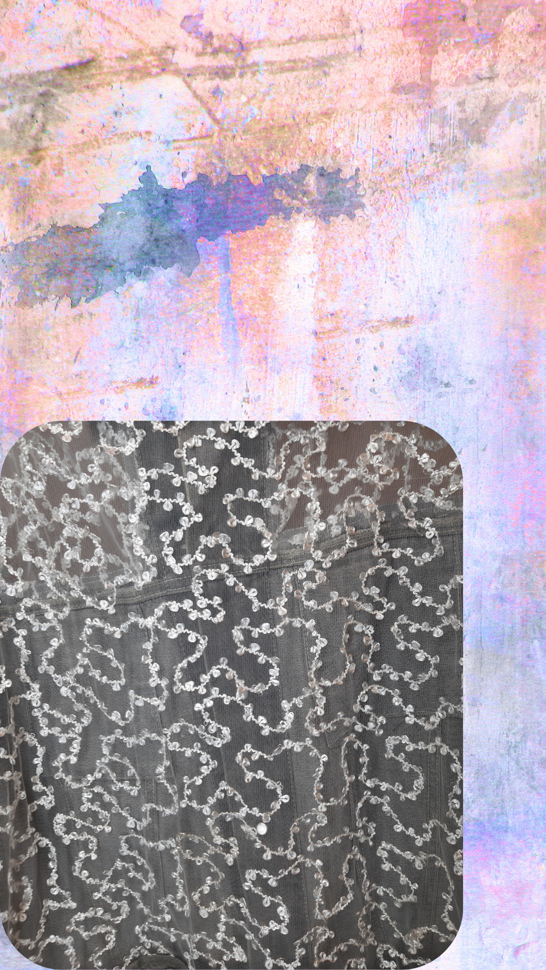 π©Ά Moonlight Mist β Grey Embroidered Denim Jacket