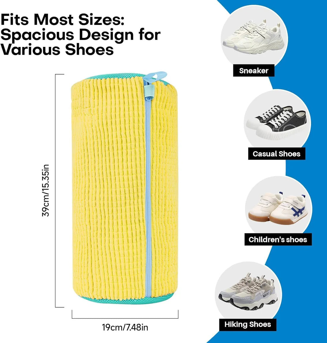 π§Ό All-in-One Shoe Washing Machine Bag β Plush, Durable & Multi-Purpose