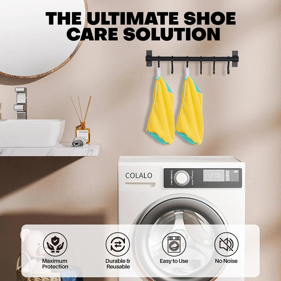 π§Ό All-in-One Shoe Washing Machine Bag β Plush, Durable & Multi-Purpose
