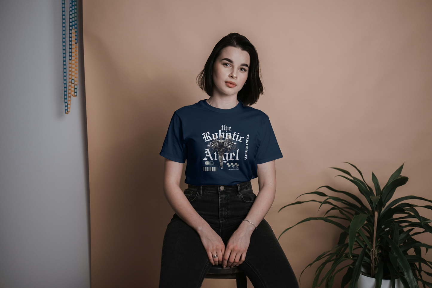 "Robotic Angel Graphic Tee – Women's Regular Fit by ASTER STORE"