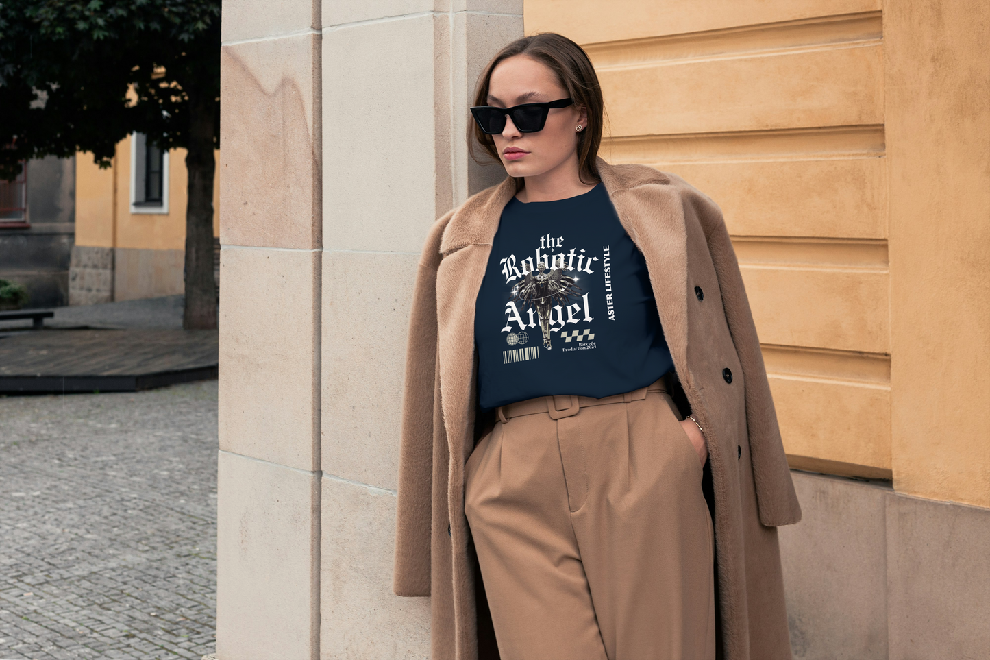 "Robotic Angel Graphic Tee – Women's Regular Fit by ASTER STORE"