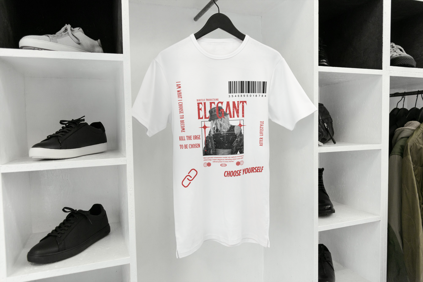 "Elegant Statement Graphic Tee – Women's Regular Fit | ASTER STORE"