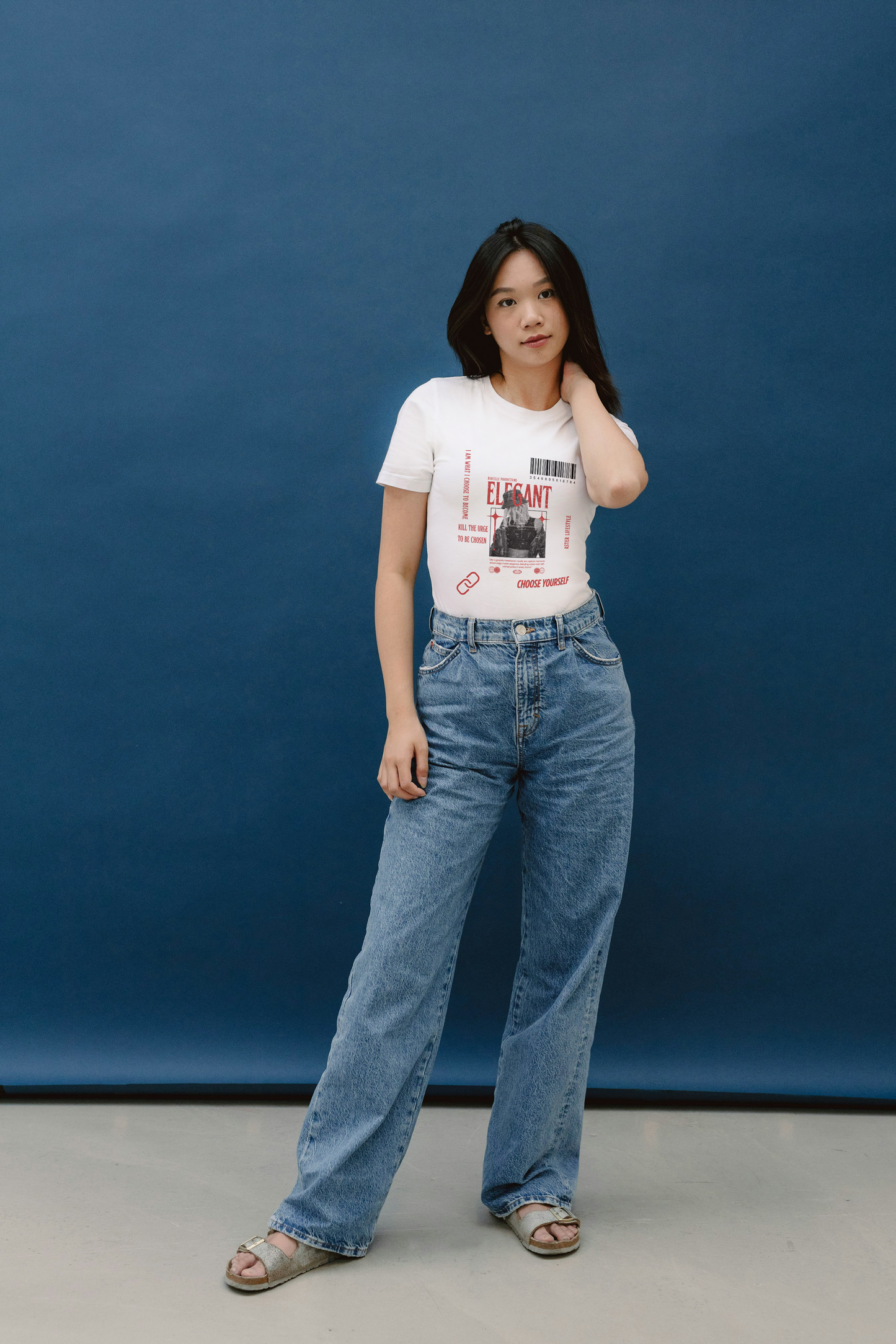 "Elegant Statement Graphic Tee – Women's Regular Fit | ASTER STORE"