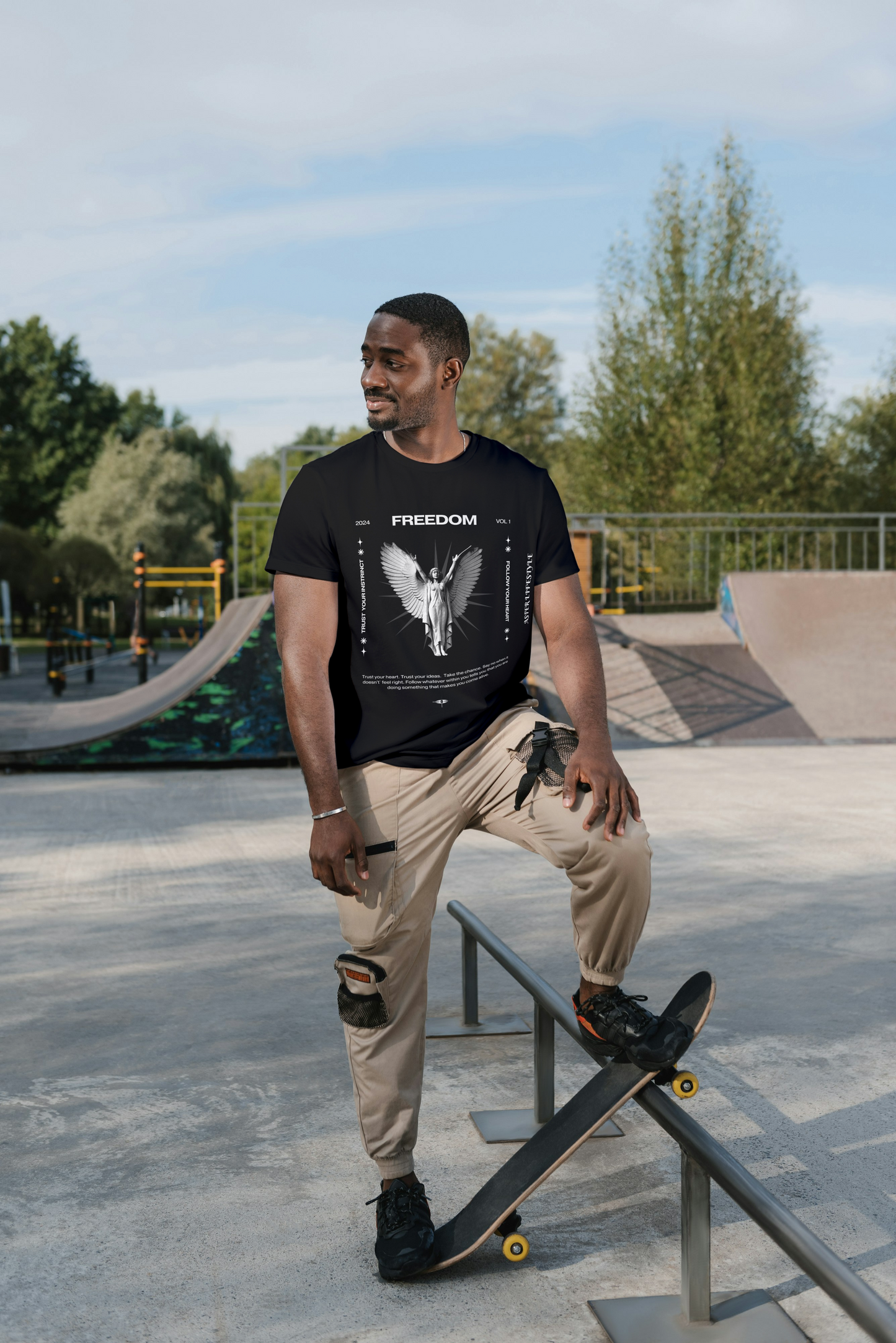 "Freedom Vol. 1" | Holy Spirit Print Edition By ASTER STORE ( Oversize Tee )