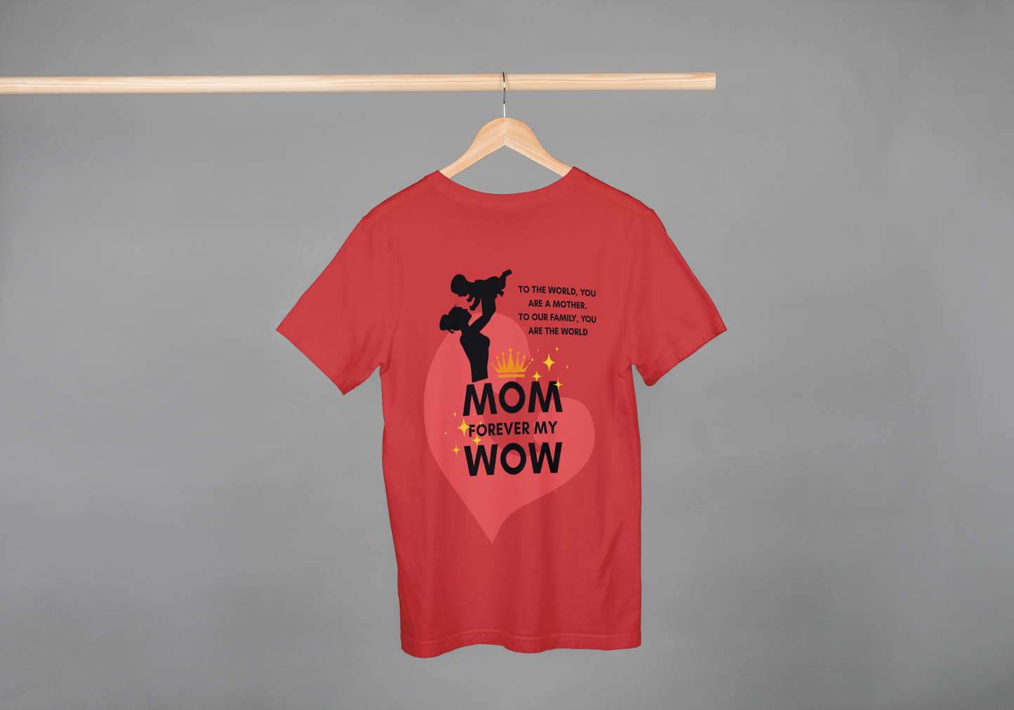 MOM FOREVER MY WOW | Oversized Mother’s Day Unisex Tee – ASTER Exclusive
