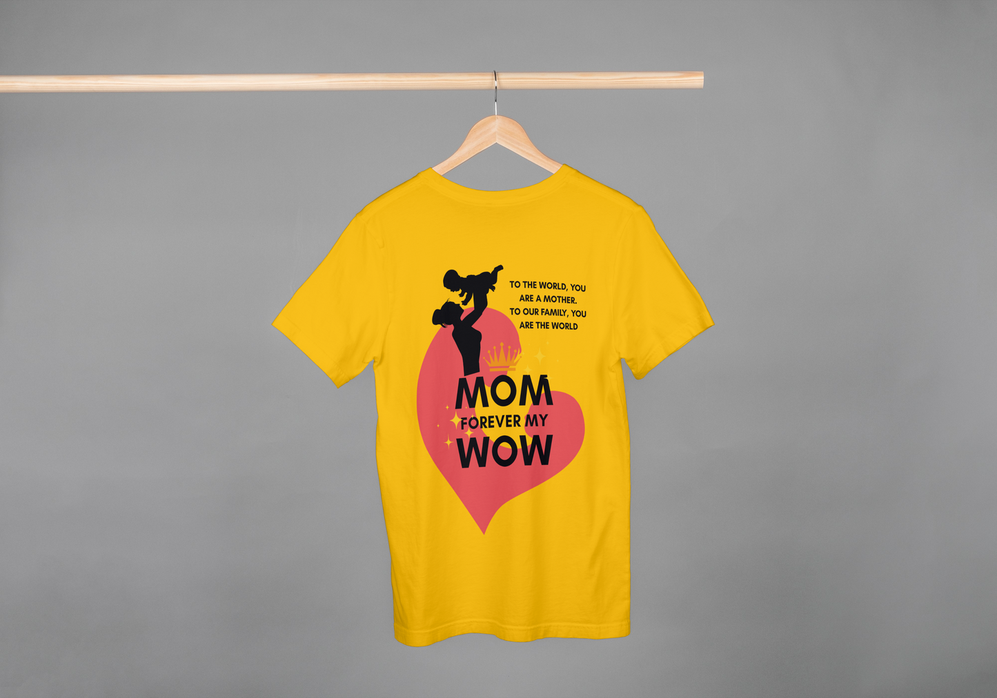 MOM FOREVER MY WOW | Oversized Mother’s Day Unisex Tee – ASTER Exclusive