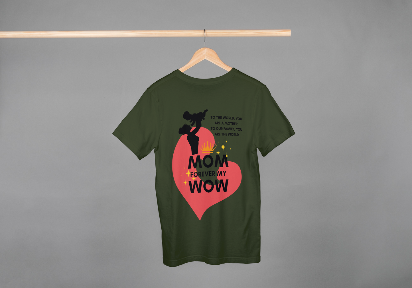 MOM FOREVER MY WOW | Oversized Mother’s Day Unisex Tee – ASTER Exclusive