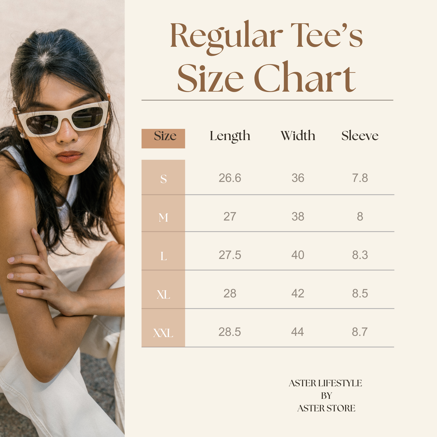"Floral Muse" Minimalist White Tee – ASTER Women’s Edition
