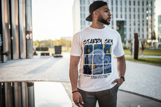 🪐 Starry Sky Oversized Unisex T-Shirt | ASTER STORE