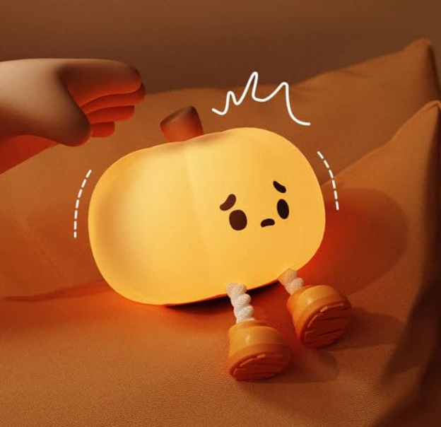 Pumpkin Night Light, Cute LED Lamp for Womans and Kids