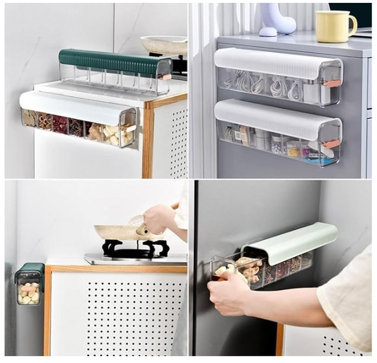 Wall Mount 6 Cell Drawer Storage Boxes and Acrylic Organizers