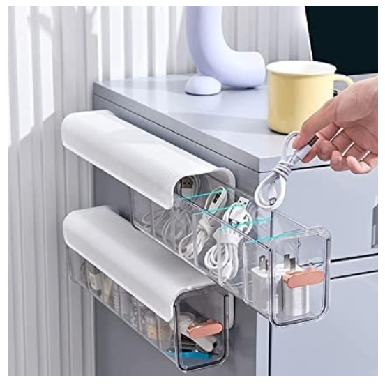 Wall Mount 6 Cell Drawer Storage Boxes and Acrylic Organizers