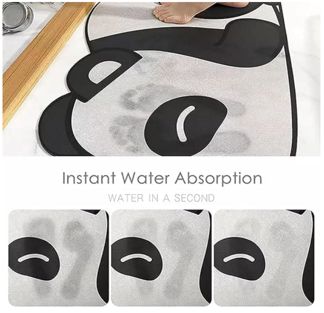 Super Absorbent Panda Bath Mat