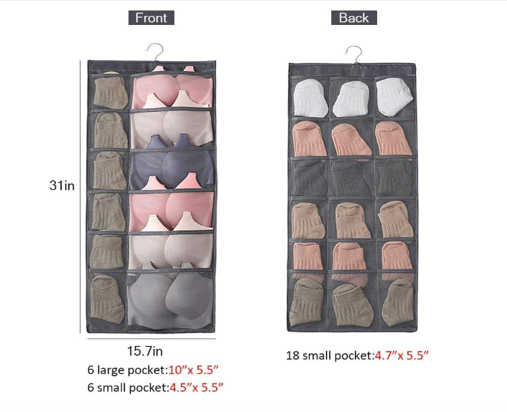 Double Sided Closet Hanging  Organizer