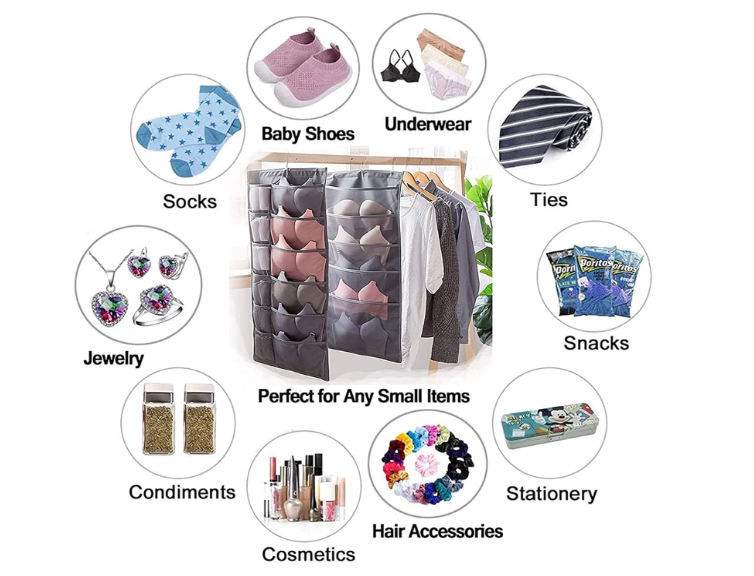 Double Sided Closet Hanging  Organizer