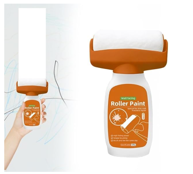 Wall Repair Roller Paint Household Supply Cleaning Tool White Water Based Latex DIY