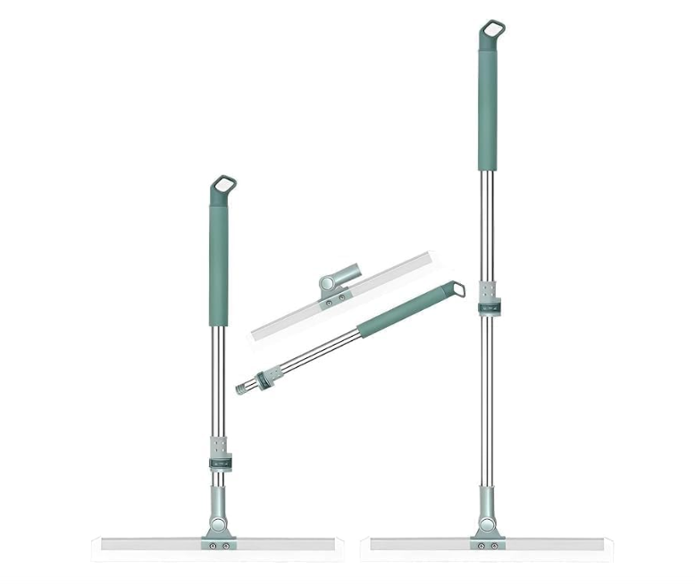 Soft Rubber Blade Floor and Window Glass Cleaning Wiper with Telescopic Handle