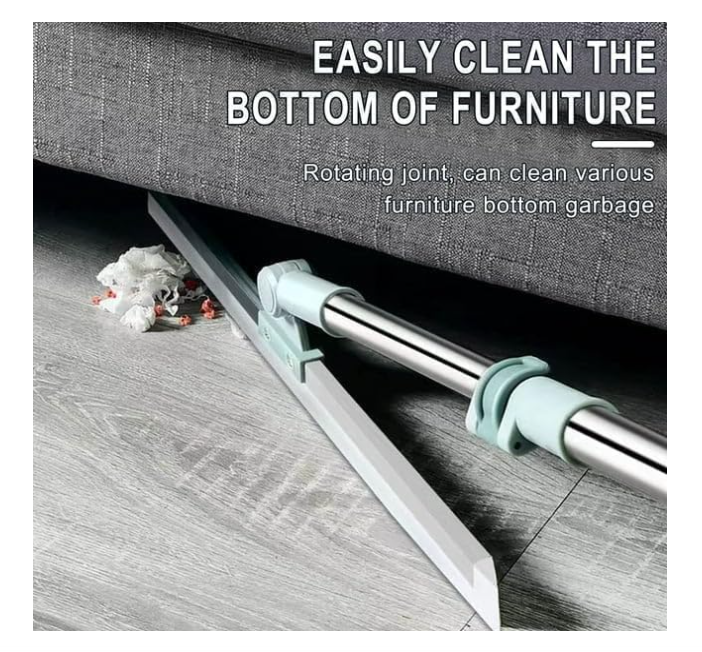 Soft Rubber Blade Floor and Window Glass Cleaning Wiper with Telescopic Handle