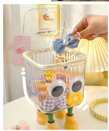 Cute Transparent Storage Container With Lid