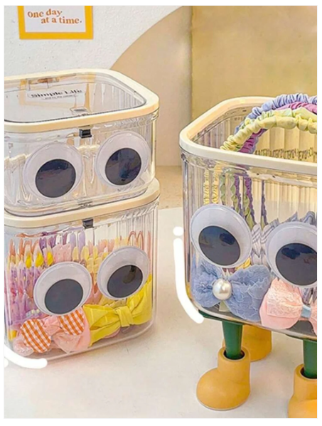 Cute Transparent Storage Container With Lid