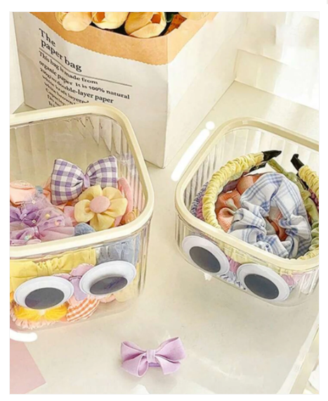 Cute Transparent Storage Container With Lid