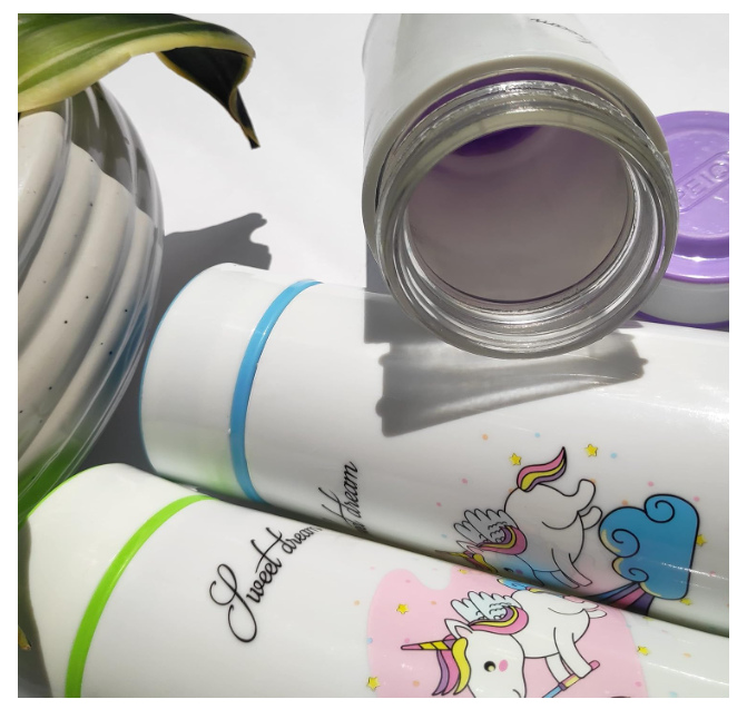 Cute Small Bottle for Kids to Carry Milk Water and Other Liquid
