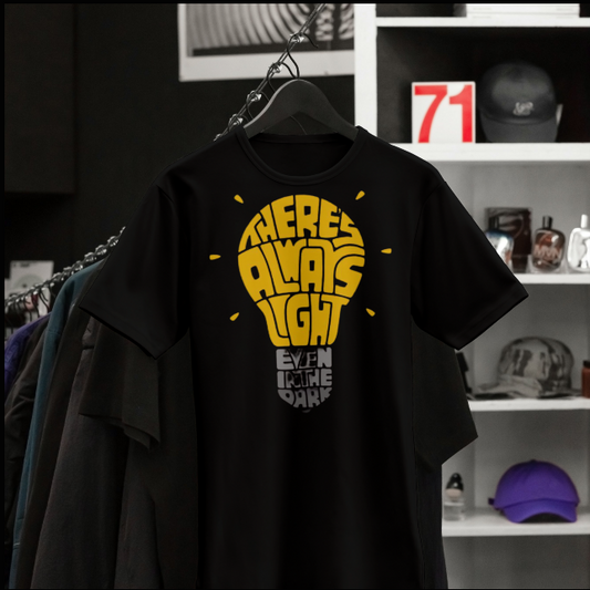 "There’s Always Light" Regular Fit Graphic Tee