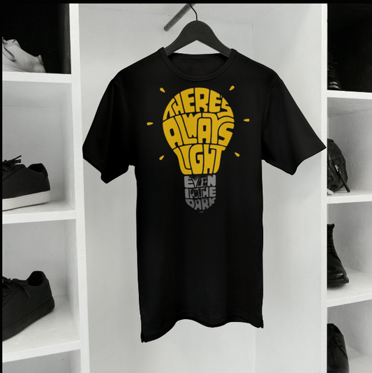 "There’s Always Light" Regular Fit Graphic Tee