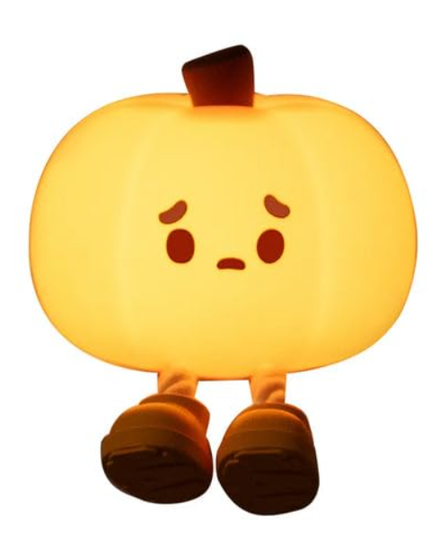 Pumpkin Night Light, Cute LED Lamp for Womans and Kids