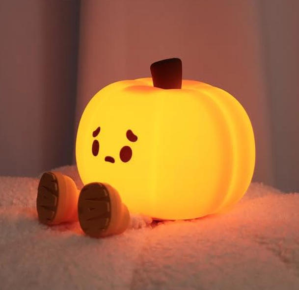 Pumpkin Night Light, Cute LED Lamp for Womans and Kids