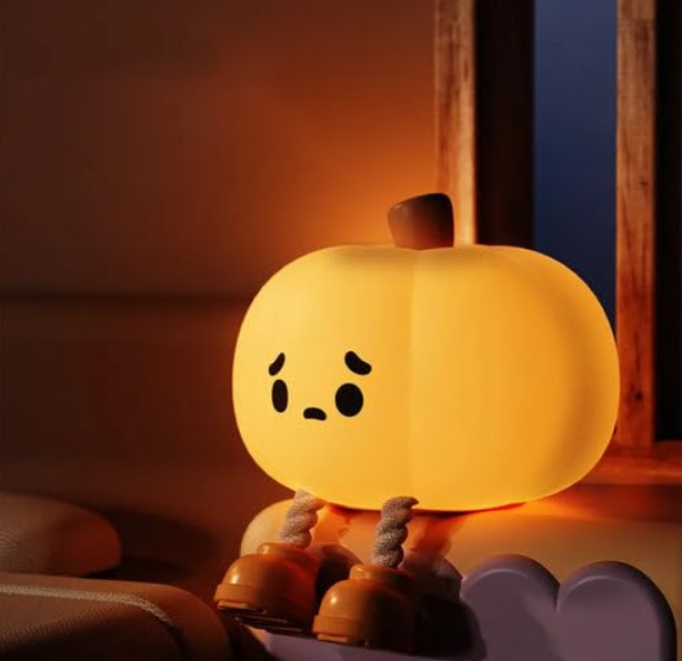 Pumpkin Night Light, Cute LED Lamp for Womans and Kids