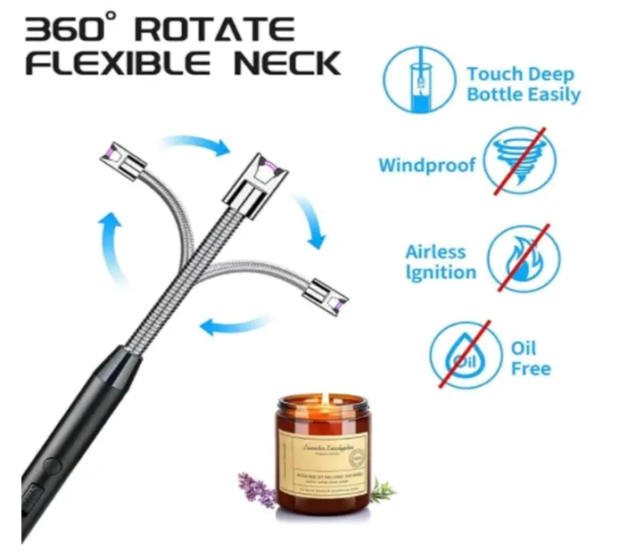 Electric Lighter Rechargeable Lighter with Hanging Loop