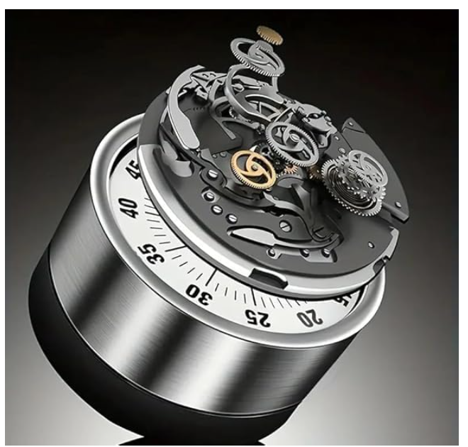 Magnetic 60 Minute Countdown Timer, Round, Mechanical