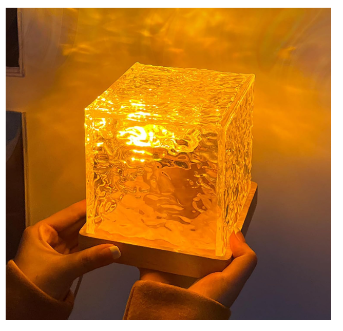 Dynamic Rotating Water  Ripple Night Light