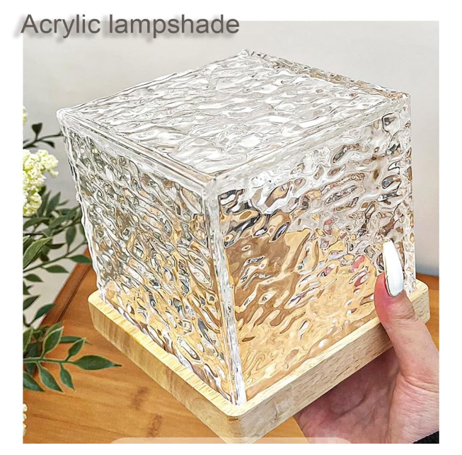 Dynamic Rotating Water  Ripple Night Light