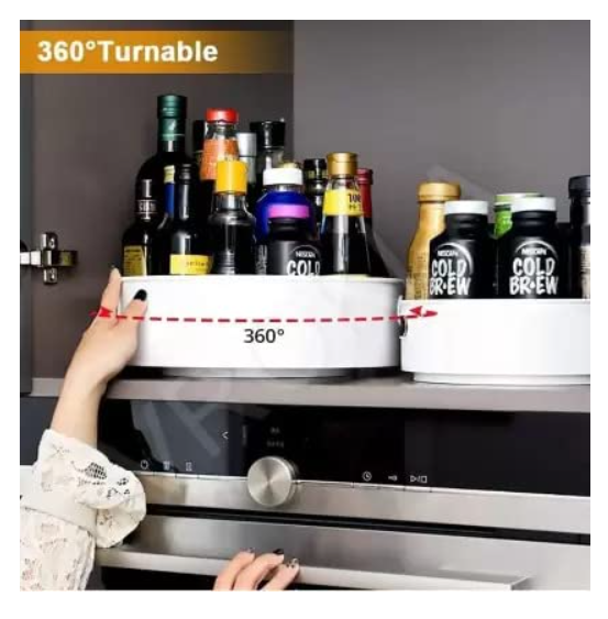 360° Rotating Kitchen Organizer Tray