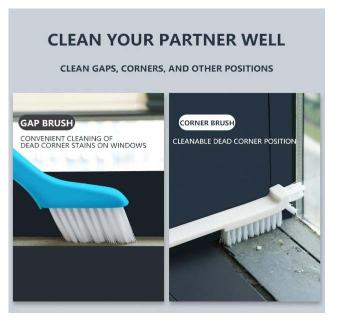 Long Handle Floor Scrub Brush, 2 in 1 Cleaning Brush Handle