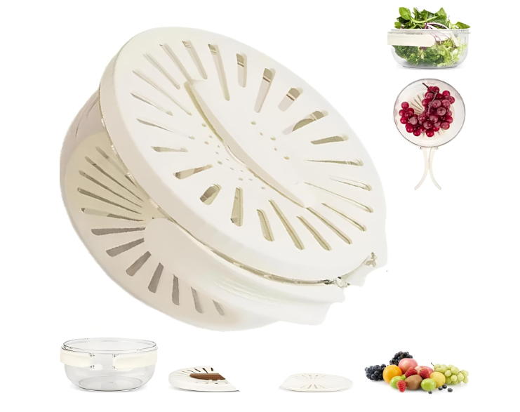 Multifunctional Fruit and Vegetable Washing Bowl, Draining Bowl Mixing Bowl with Colander
