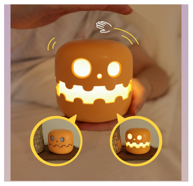 Halloween Pumpkin Night Lights with Smiling Face