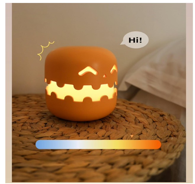 Halloween Pumpkin Night Lights with Smiling Face
