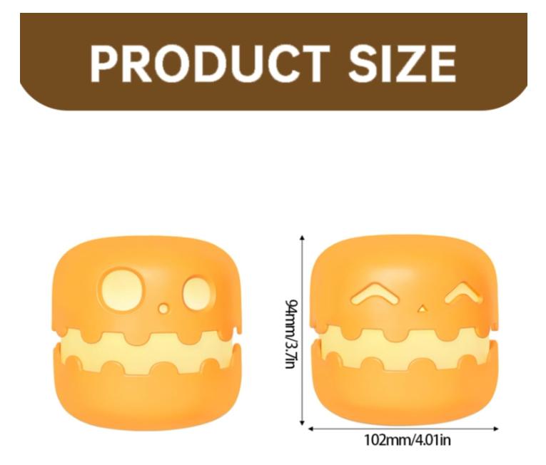 Halloween Pumpkin Night Lights with Smiling Face