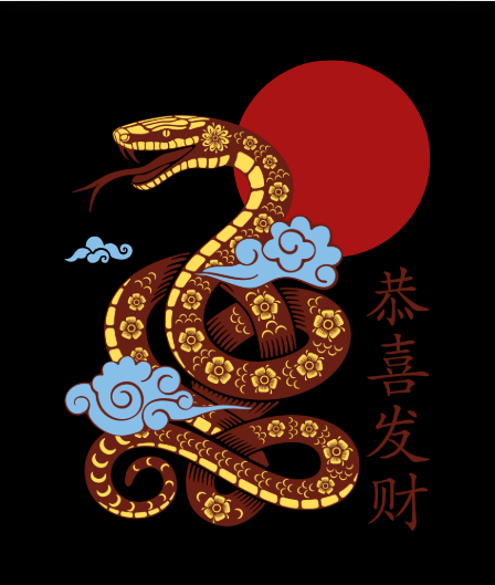 Golden Serpent - Prosperity Rising Oversized T-shirt