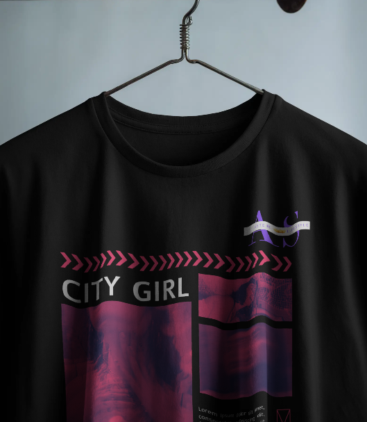 CITY GIRL – Tokyo Vibes Oversized Terry Tee for Women | ASTER STORE