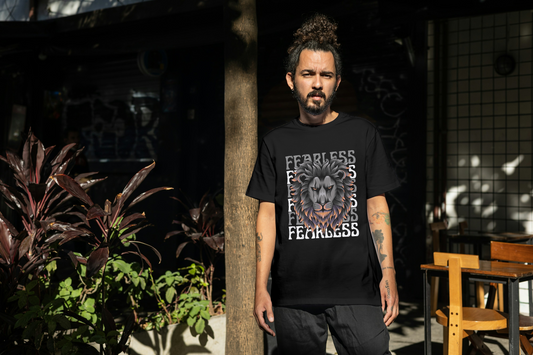 Fearless Lion - Bold Strength Tee Oversized T-shirt