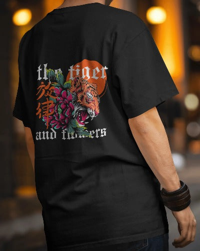 Roar in Bloom - Tiger & Flowers Oversized Tee