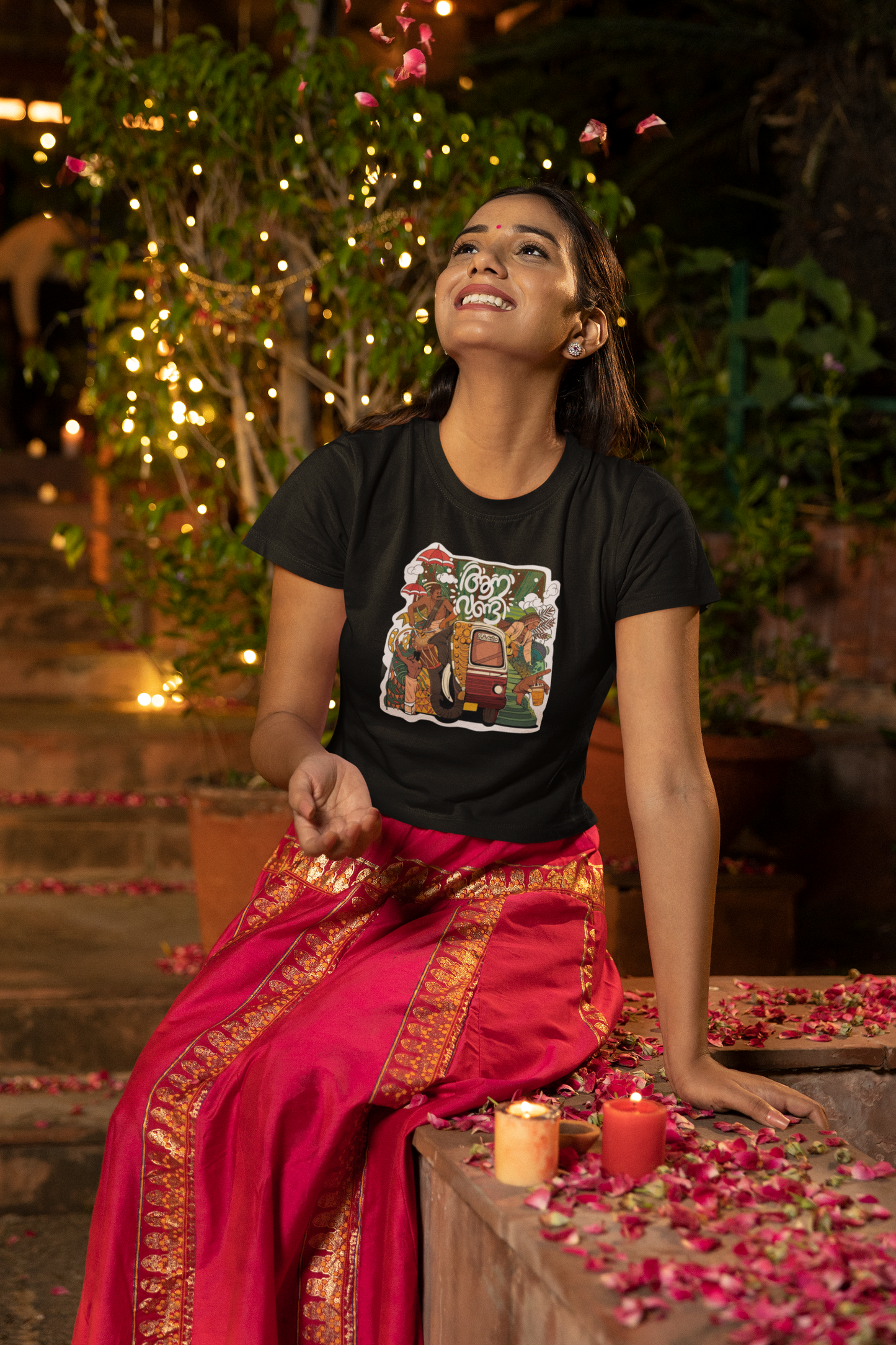 “Desi Drive” Graphic Crop Tee – ASTER Roots Edit